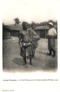 Le chef Missanga et sa femme enceinte (N'Goko)-1904