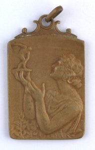 Le Soir Cross Entrainement, medal by Pierre Theunis, Belgium, 1932, Coins and Medals Department of the Royal Library of Belgium, 2N83 - 8 (recto)