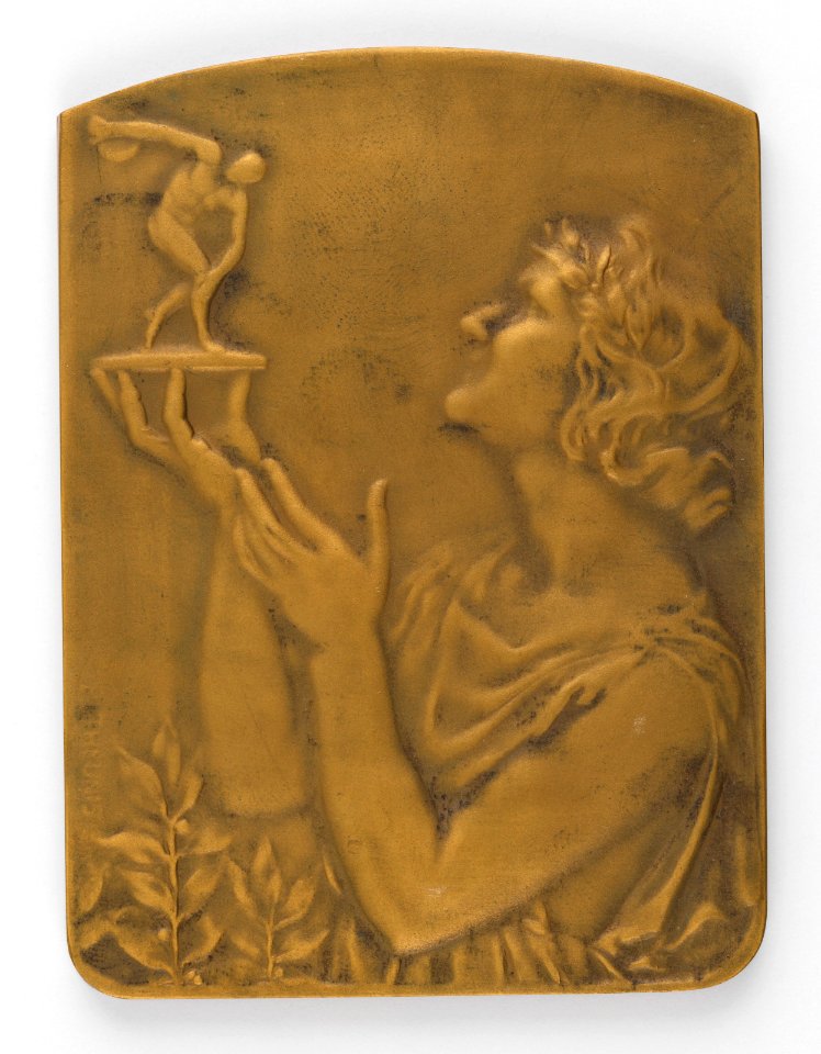 Le Soir Ecurie Aimant Rallye Automobile 1972, medal by Pierre Theunis, Belgium, (1972), Coins and Medals Department of the Royal Library of Belgium, 2O6-8 (recto)