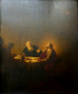 Le Christ se révèlant aux pelerins d'Emmaüs Dirck von Santvoort