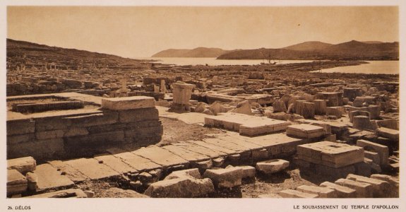 Le soubassement du Temple d'Apollon, à Délos - Baud-bovy Daniel Boissonnas Frédéric - 1919