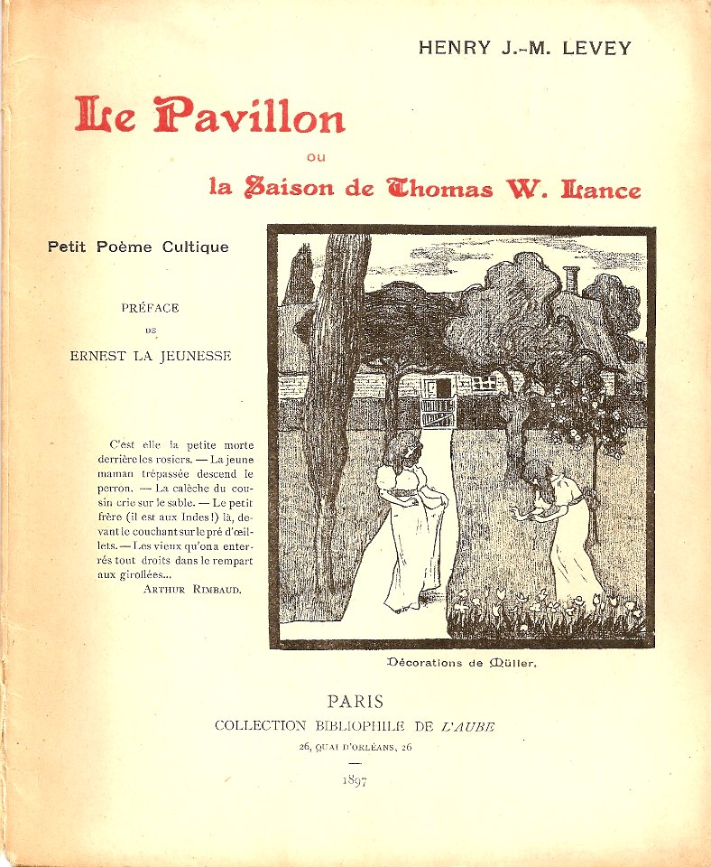 Le Pavillon, Levet & Müller, 1897