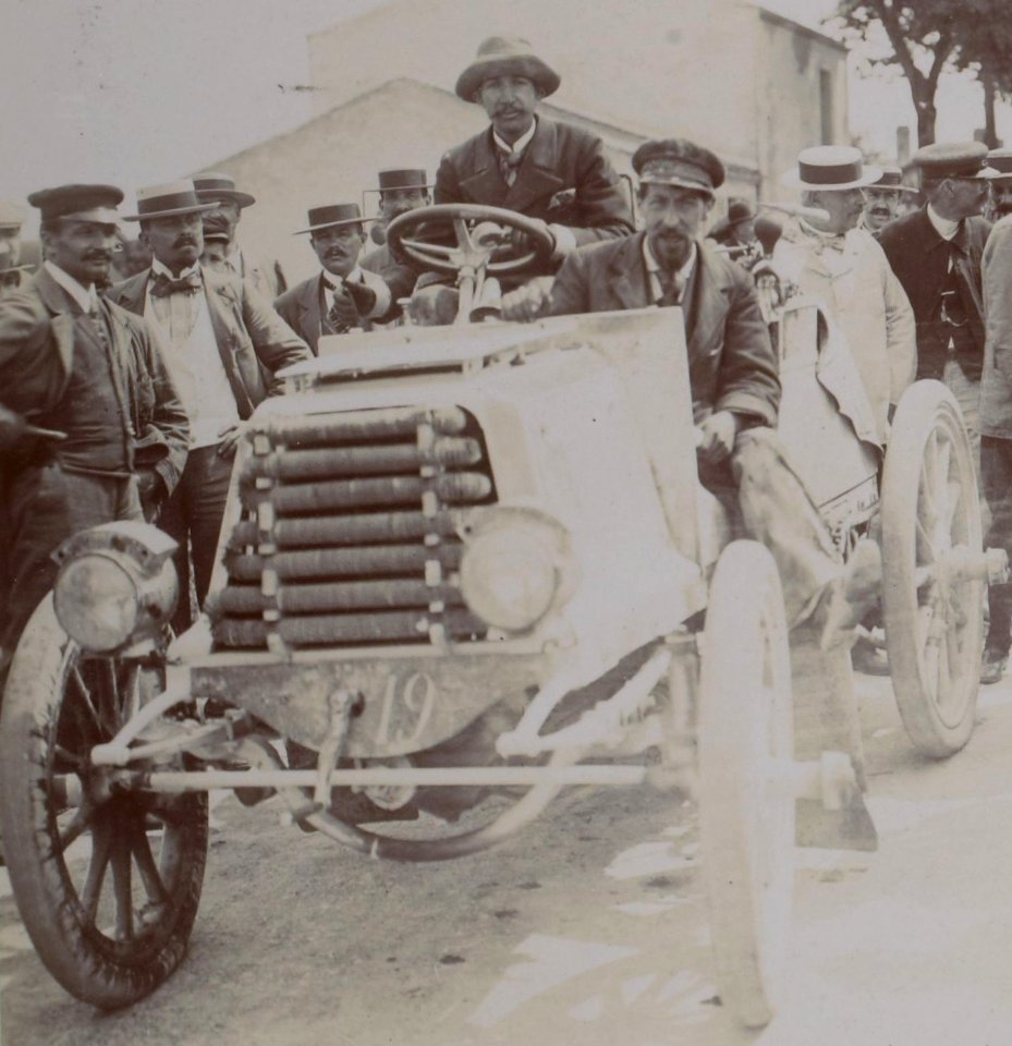 Le comte François de Chasseloup-Laubat au Tour de France auto 1899