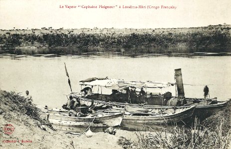 Le vapeur Capitaine Pleigneur à Loudima-Mari-Congo Français photo