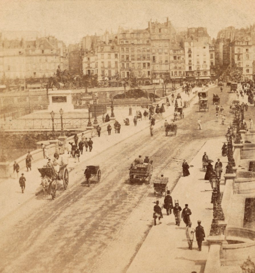 Le Pont-Neuf, vu du quai des Grands Augustins, between 1860 and 1870