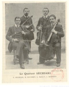 Le quatuor Séchiari P (...)Petit Pierre btv1b8424896h photo
