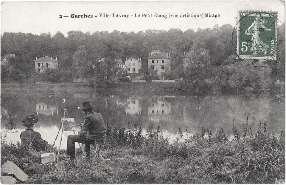 Le Parc de Saint-Cloud, Garches, Ville-d'Avray, Le Petit Etang, Vue Artistique, Mirage, possibly Henri Biva