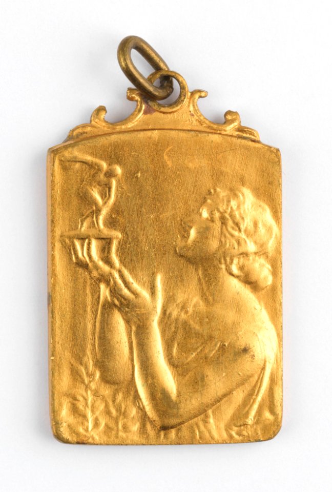 Le Soir - Cross Finale, medal by Pierre Theunis, Belgium, (1946), Coins and Medals Department of the Royal Library of Belgium, 2N222 - 6 (recto)