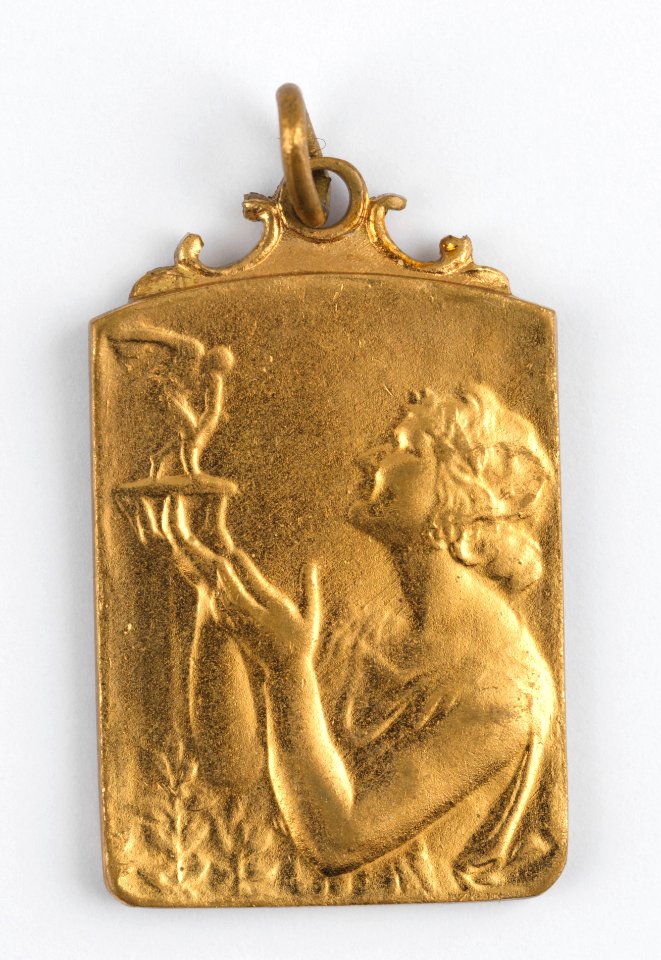 Le Soir Cross Finale, medal by Pierre Theunis, Belgium, (1949), Coins and Medals Department of the Royal Library of Belgium, 2N235 - 11 (recto)