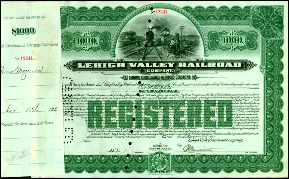 Lehigh Valley RR 1921