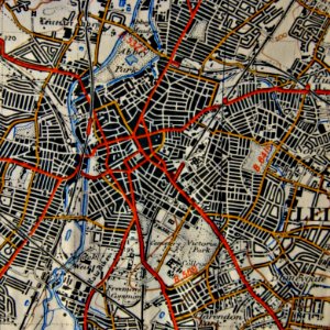 Leicester 1947 OS map