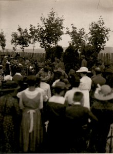 Leichenbegängnis des vor dem Feinde gefallenen Fliegerlt. Hofer, in Villach. (29-6.1917.) (BildID 15799251)