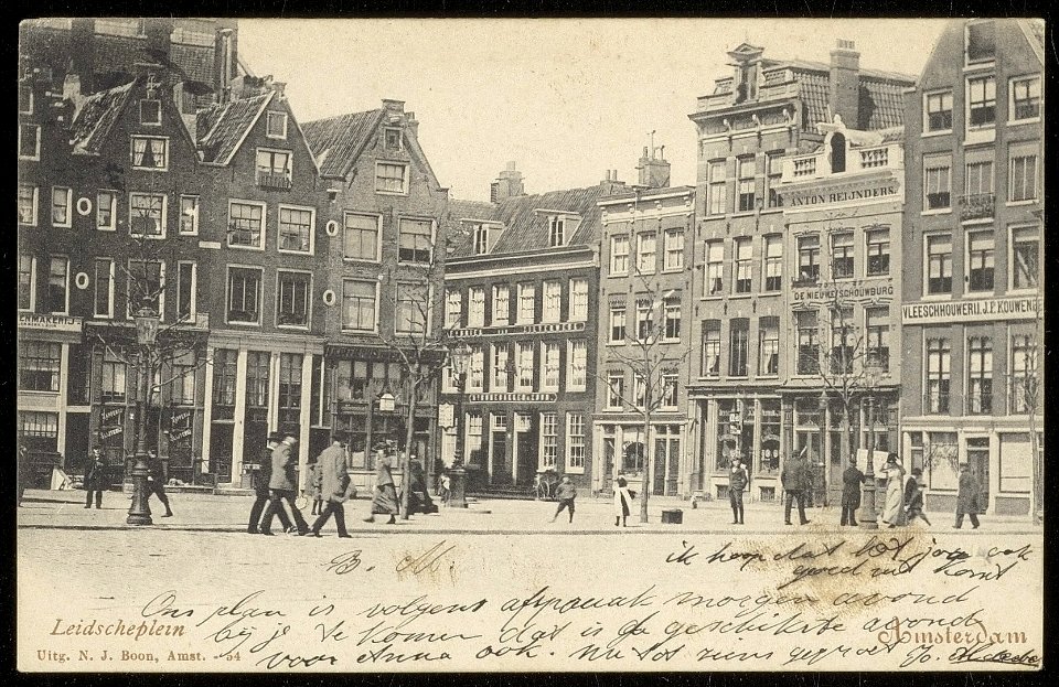 Leidseplein. Uitgever N.J. Boon, Afb ANWU01712000019