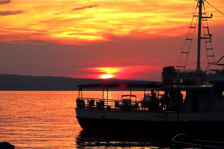 Abendstimmung croatia boat