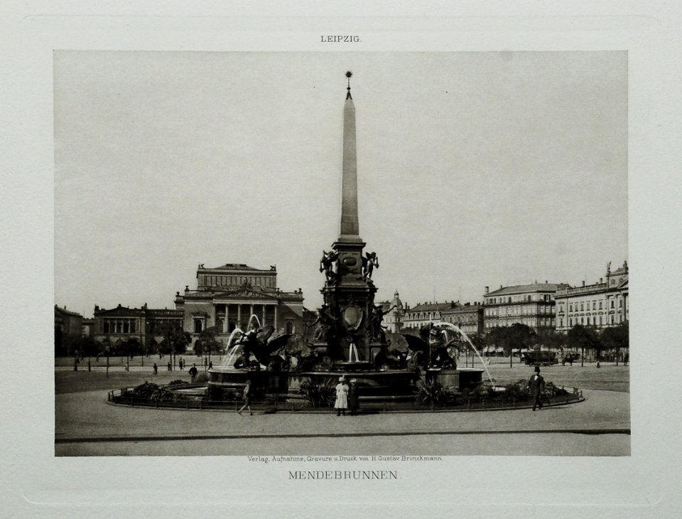 Leipzig Mendebrunnen 1898