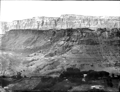Lee's Ferry at the mouth of Poria Creek on the upper Colorado River, junction of Marble Canyon and Glen Canyon, 1900-1930 (CHS-3884)