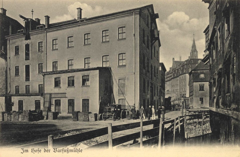 Leipzig, Sachsen - Barfußmühle, Hof (Zeno Ansichtskarten)