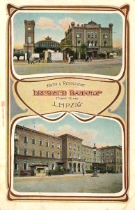 Leipzig, Sachsen - Hotel und Restaurant Dresdner Bahnhof Franz König (Zeno Ansichtskarten)