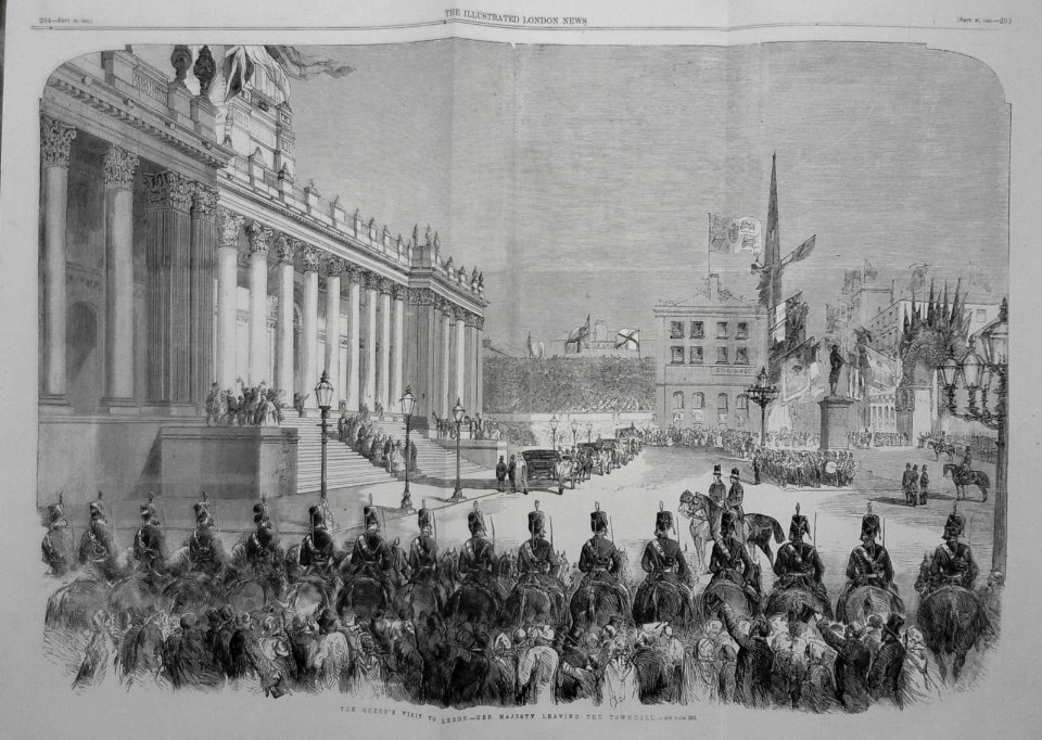 Leeds Town Hall royal visit 1858