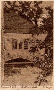 Leesdorfer Hofmühle in Baden um 1913