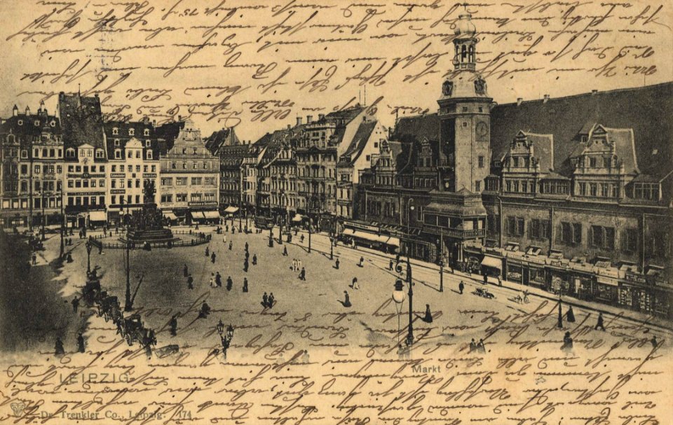 Leipzig, Sachsen - Marktplatz (Zeno Ansichtskarten)