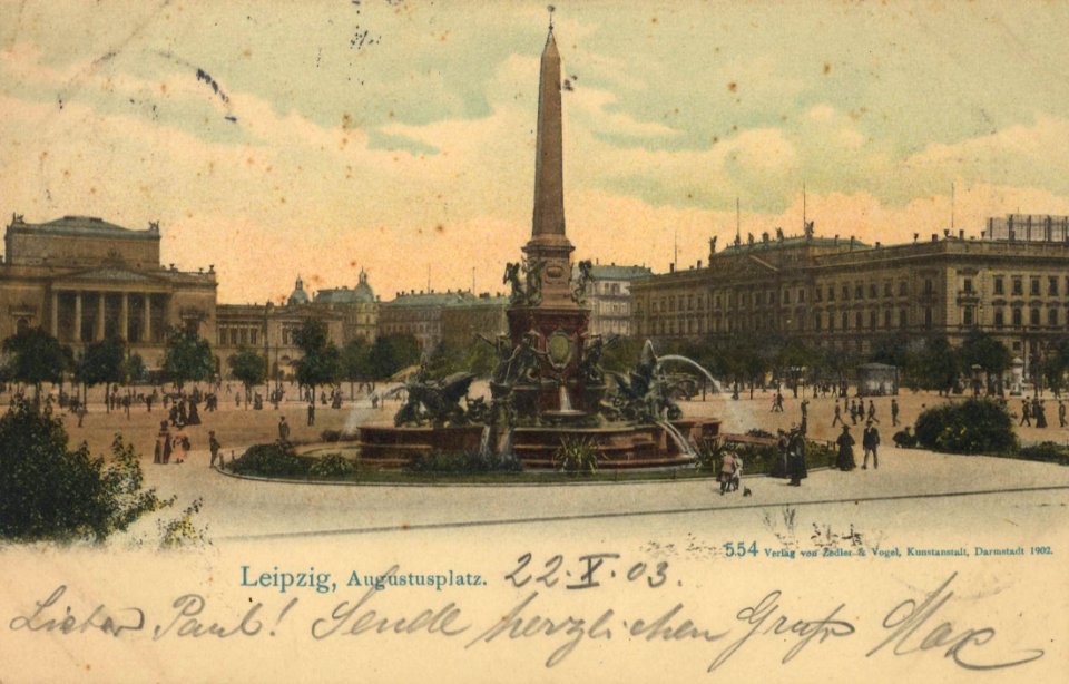 Leipzig, Sachsen - Augustusplatz (4) (Zeno Ansichtskarten)