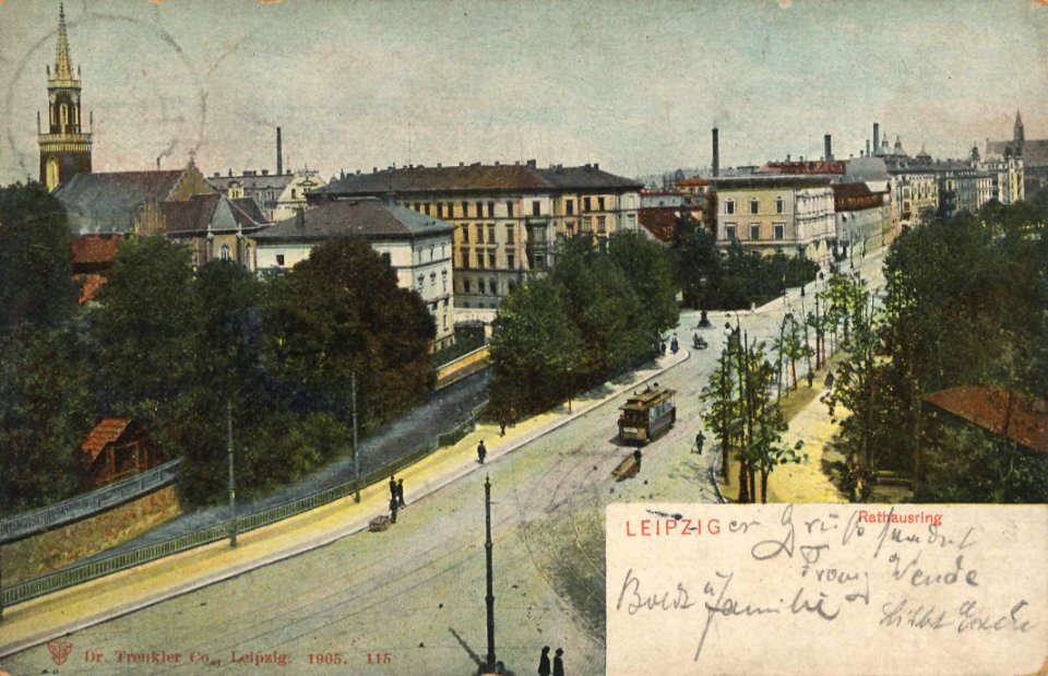 Leipzig, Sachsen - Rathausring (Zeno Ansichtskarten)