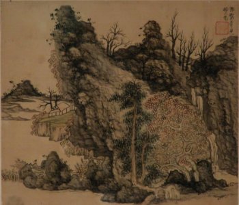 Leaf from album by Chen Hongshou, Honolulu Museum of Art 3420.1b