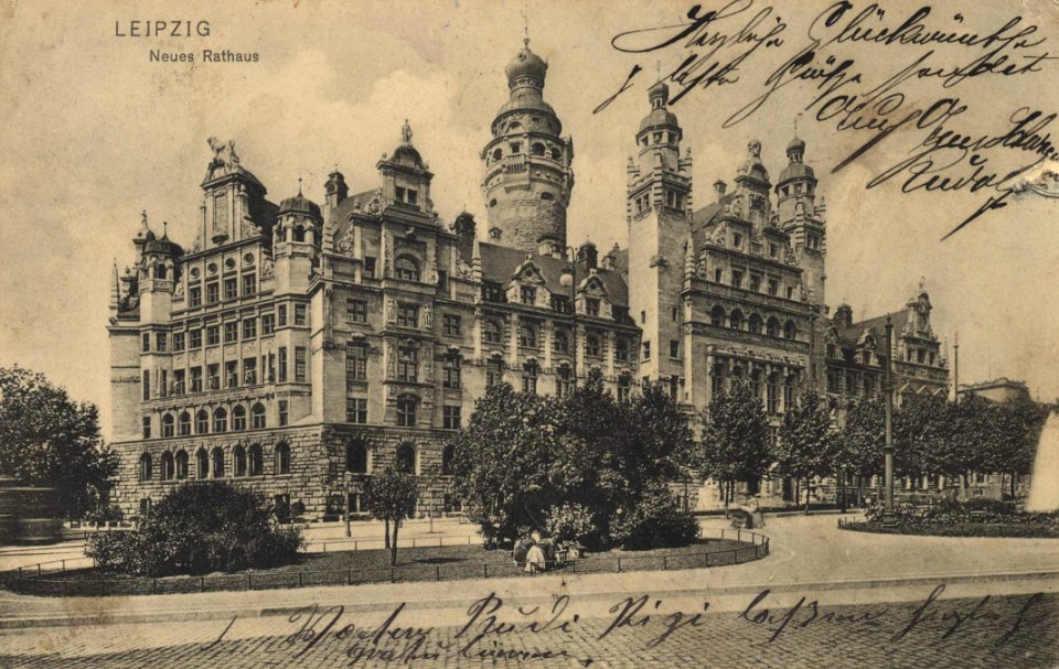 Leipzig, Sachsen - Neues Rathaus (Zeno Ansichtskarten)