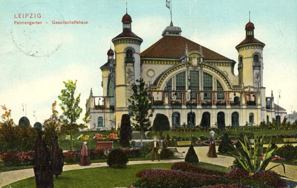 Leipzig, Sachsen - Palmengarten und Gesellschaftshaus (Zeno Ansichtskarten)