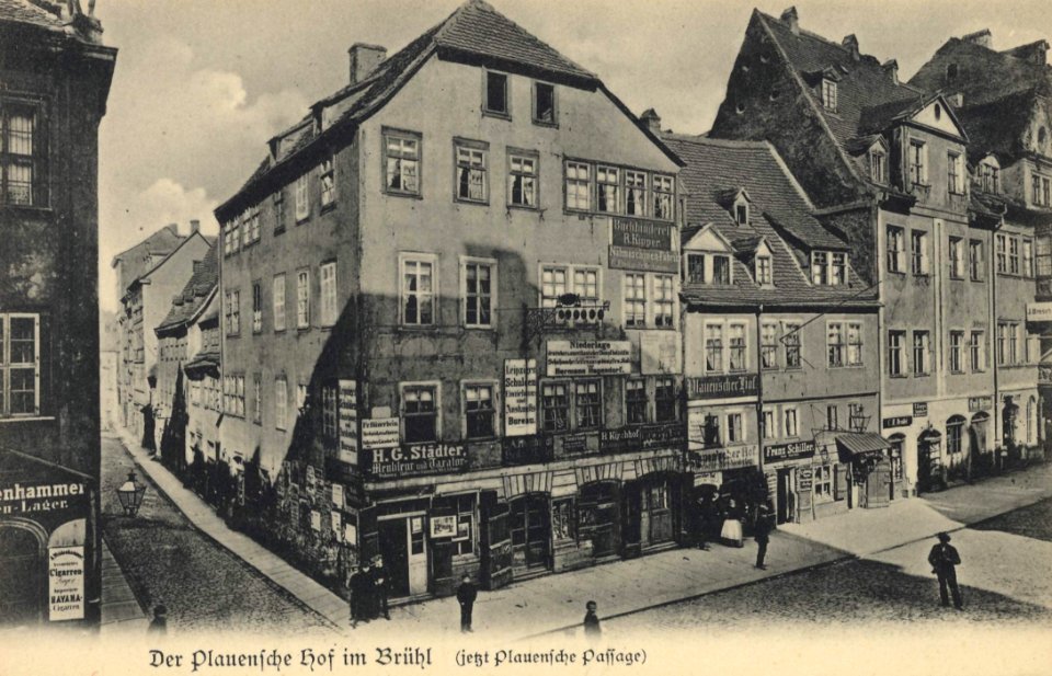 Leipzig, Sachsen - Plauenscher Hof im Brühl (Zeno Ansichtskarten)
