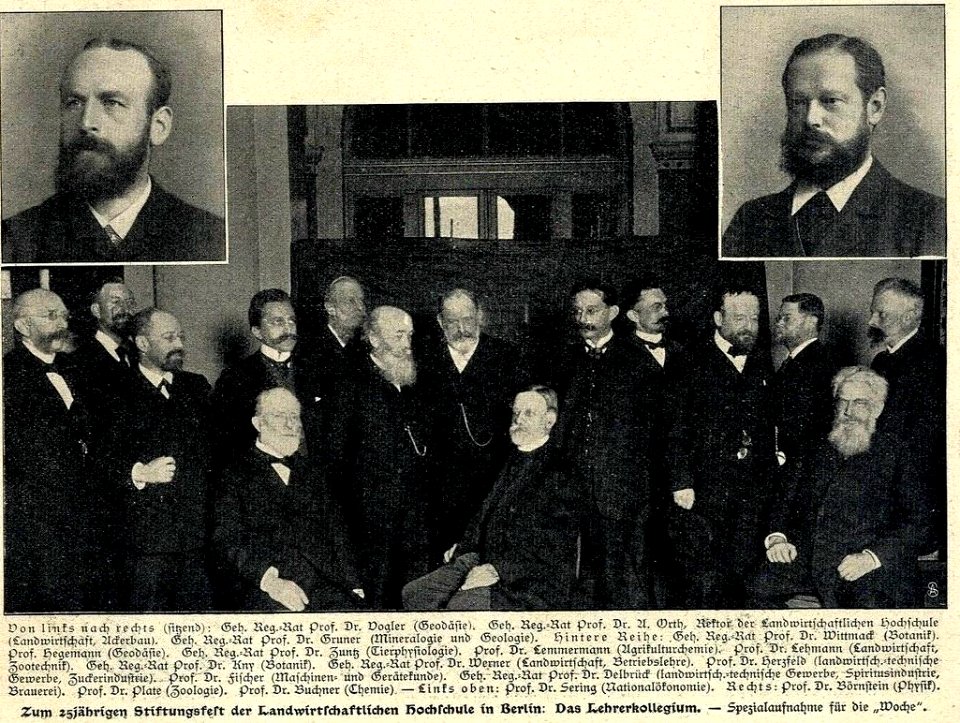 Lehrerkollegium der Landwirtschaftlichen Hochschule in Berlin, 1906