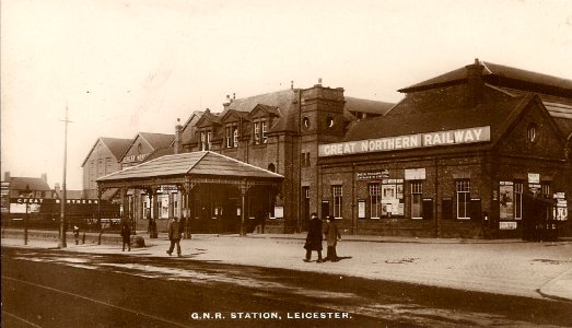 Leicester (Belgrave Road) station (postcard)