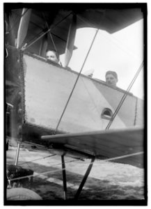 LEE, CHARLES E. COL. BRITISH AVIATOR. IN AVRO PLANE LCCN2016869413