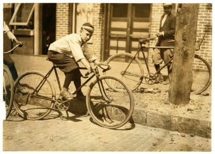 Leo Day, Postal Telegraph Messenger, 12 years old, and a very knowing lad. (See report of L.W.H.) LOC nclc.03558
