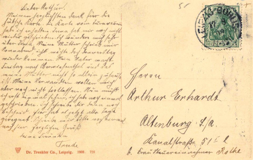 Leipzig, Sachsen - Altes Rathaus nach dem Umbau (back) (Zeno Ansichtskarten)