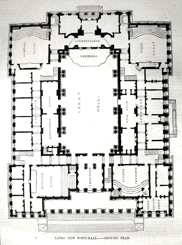 Leeds Town Hall plan
