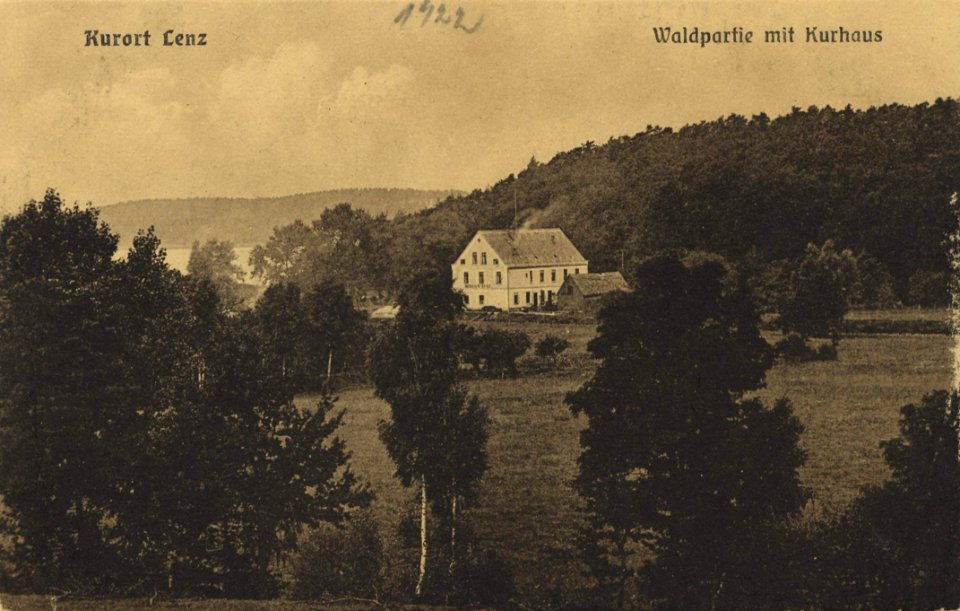 Lenz, Mecklenburg-Vorpommern - Wald mit Kurhaus (Zeno Ansichtskarten)
