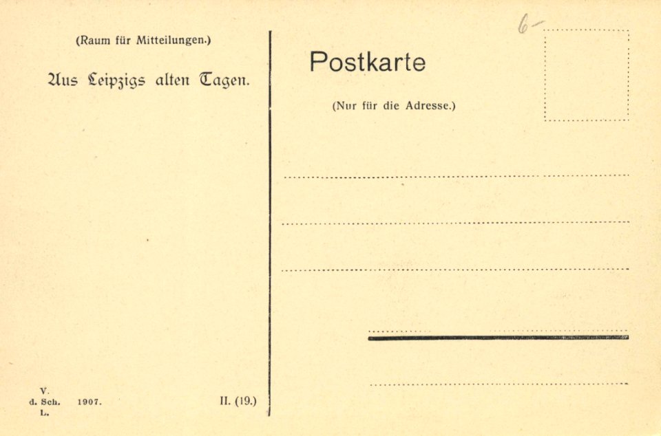 Leipzig, Sachsen - Gerhards Garten in der Lessingstraße (back) (Zeno Ansichtskarten)