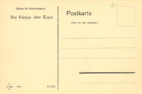 Leipzig, Sachsen - Gerhards Garten in der Lessingstraße (back) (Zeno Ansichtskarten)
