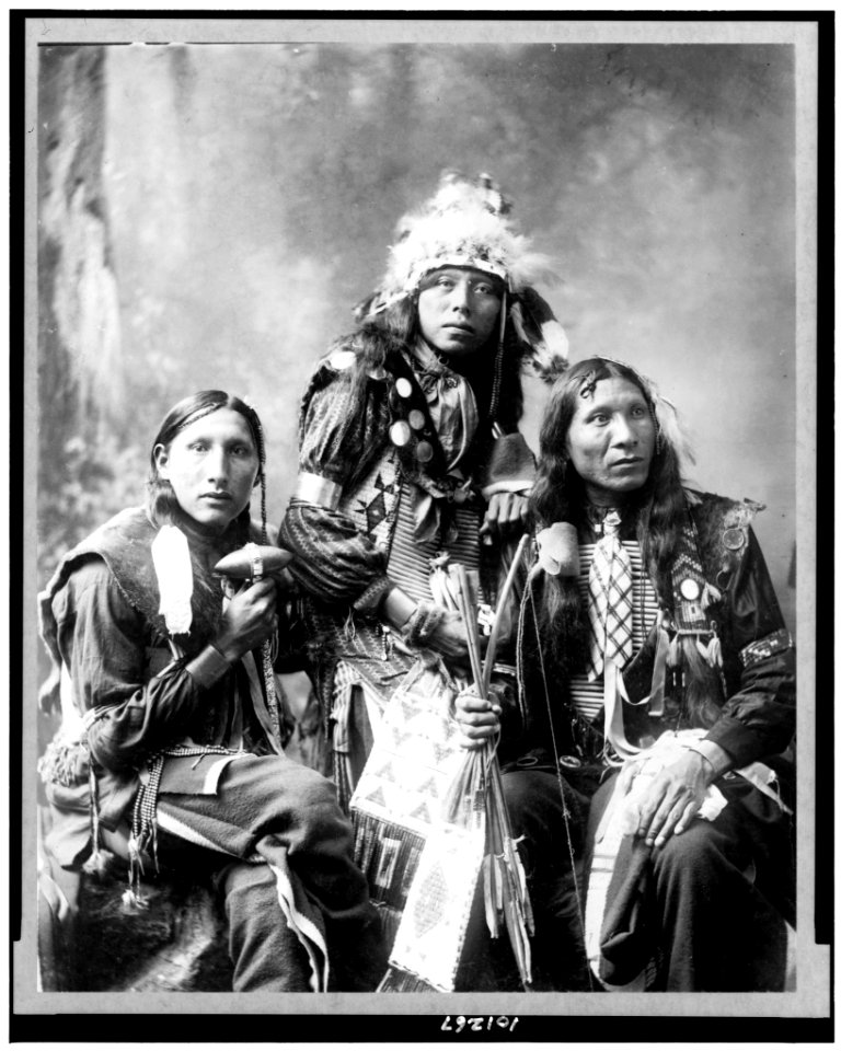 Left to right- Poor Elk, Shout For, Eagle Shirt LCCN90710571