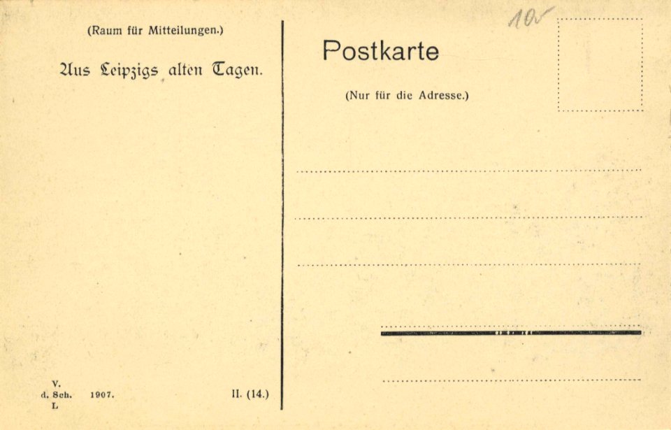 Leipzig, Sachsen - Nonnenmühle (back) (Zeno Ansichtskarten)