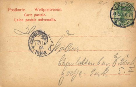 Leipzig, Sachsen - Rathausring (back) (Zeno Ansichtskarten)