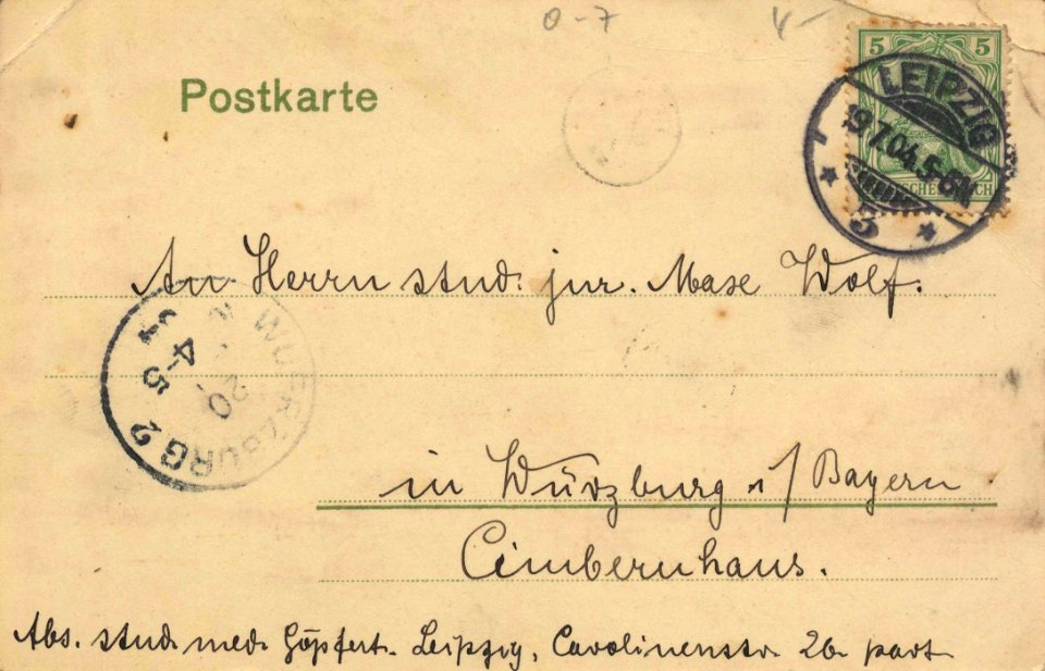 Leipzig, Sachsen - Siegesdenkmal (2) (back) (Zeno Ansichtskarten)