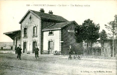 Lelong 358 - FRICOURT - La Gare - The Railway station