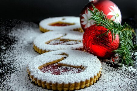 Christmas bauble advent christmas cookies photo