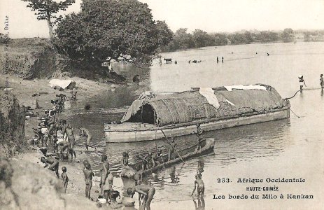 Les bords du Milo à Kankan (Haute-Guinée)