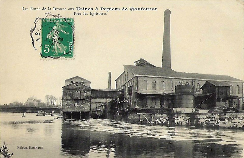 Les Eglisottes - usine à papier