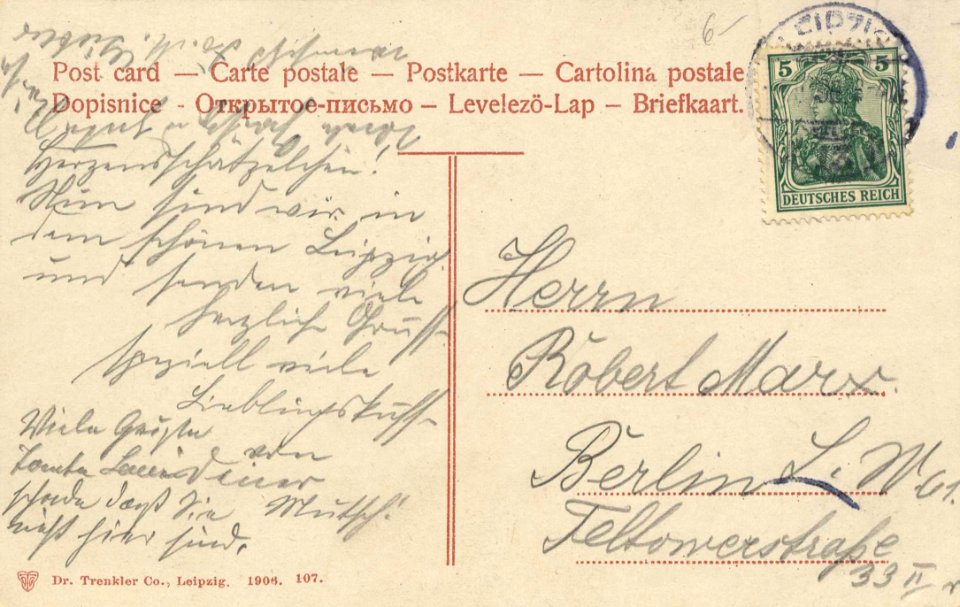 Leipzig, Sachsen - Palmengarten und Gesellschaftshaus (back) (Zeno Ansichtskarten)