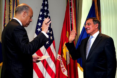 Leon Panetta swearing in ceremony photo